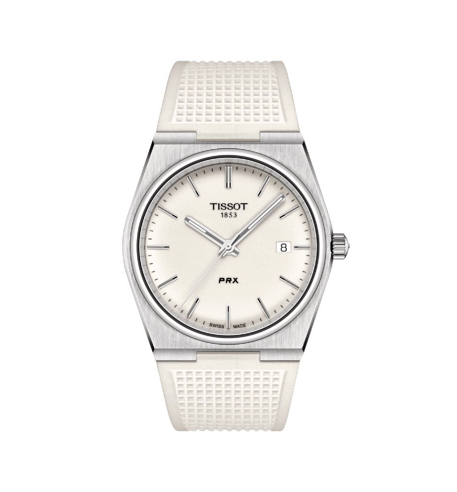 Tissot PRX movimento al quarzo bianco Diametro 40 T1374101701100 Tissot PRX movimento al quarzo bianco Diametro 40 T1374101701100