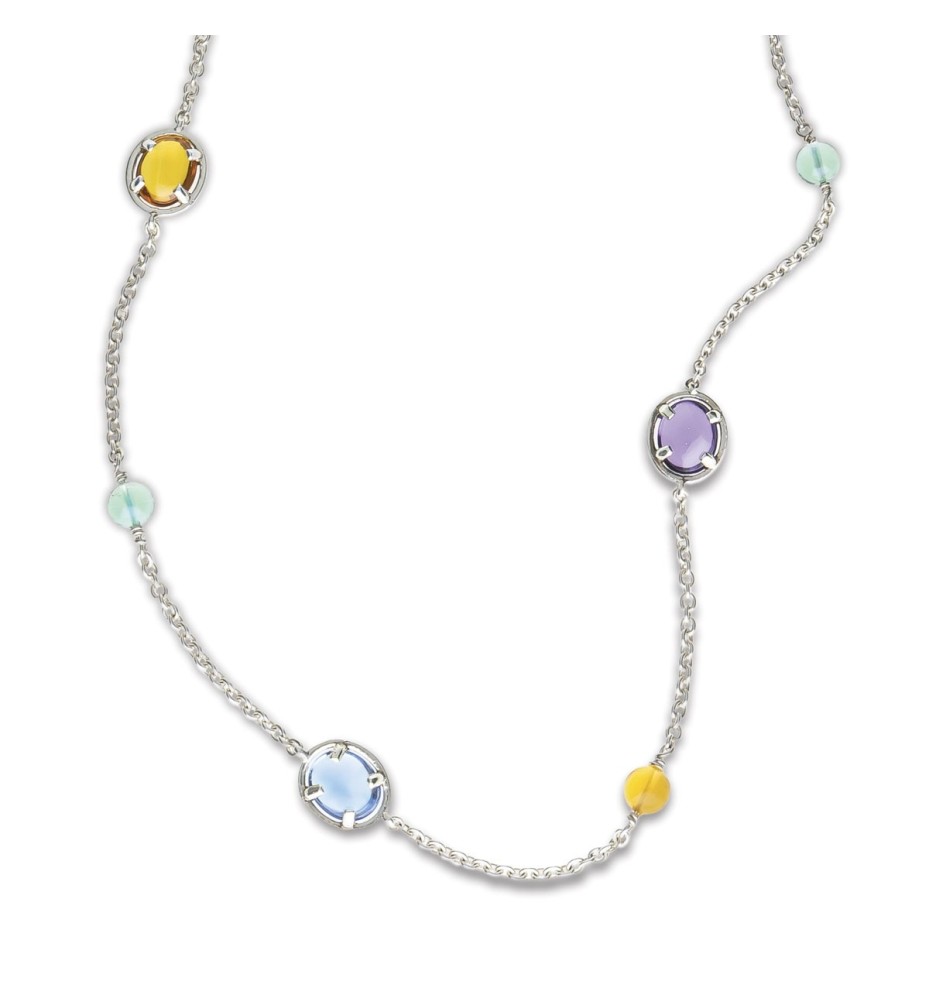 Collana Positano laccio argento lunga CO1825