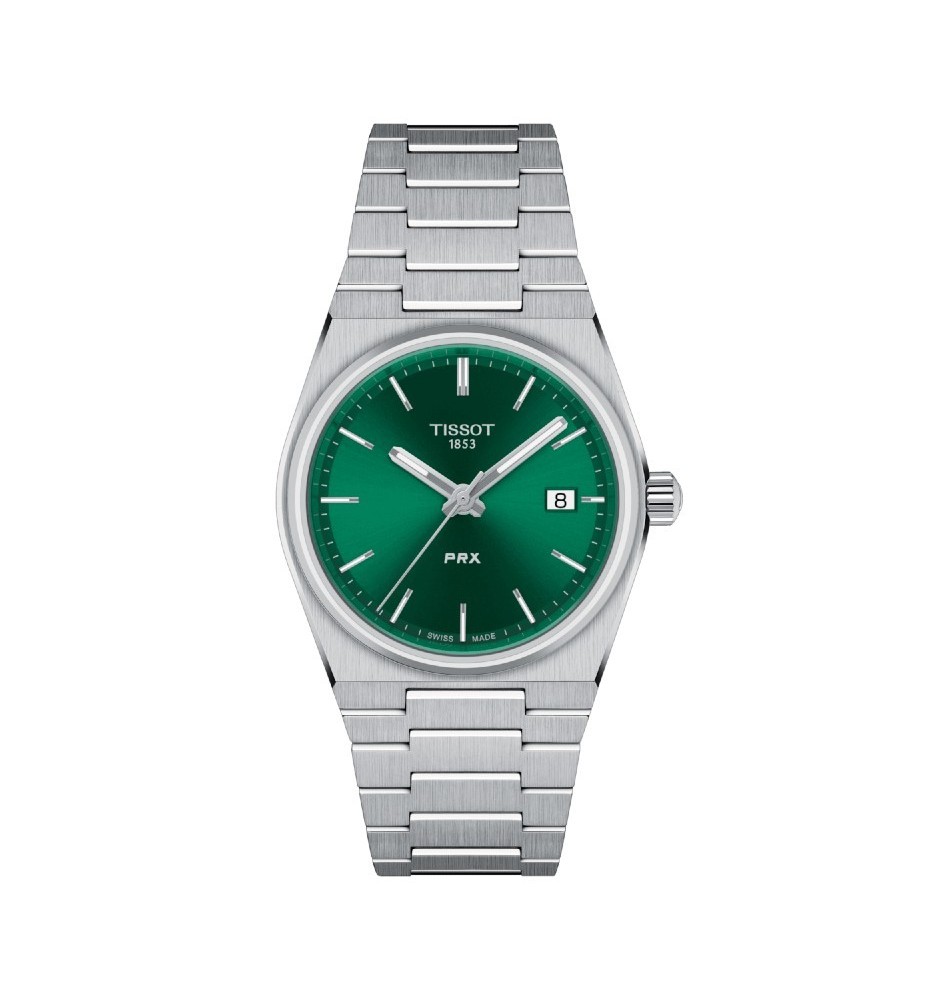 Tissot PRX al quarzo cassa 35 mm quadrante verde T1372101108100