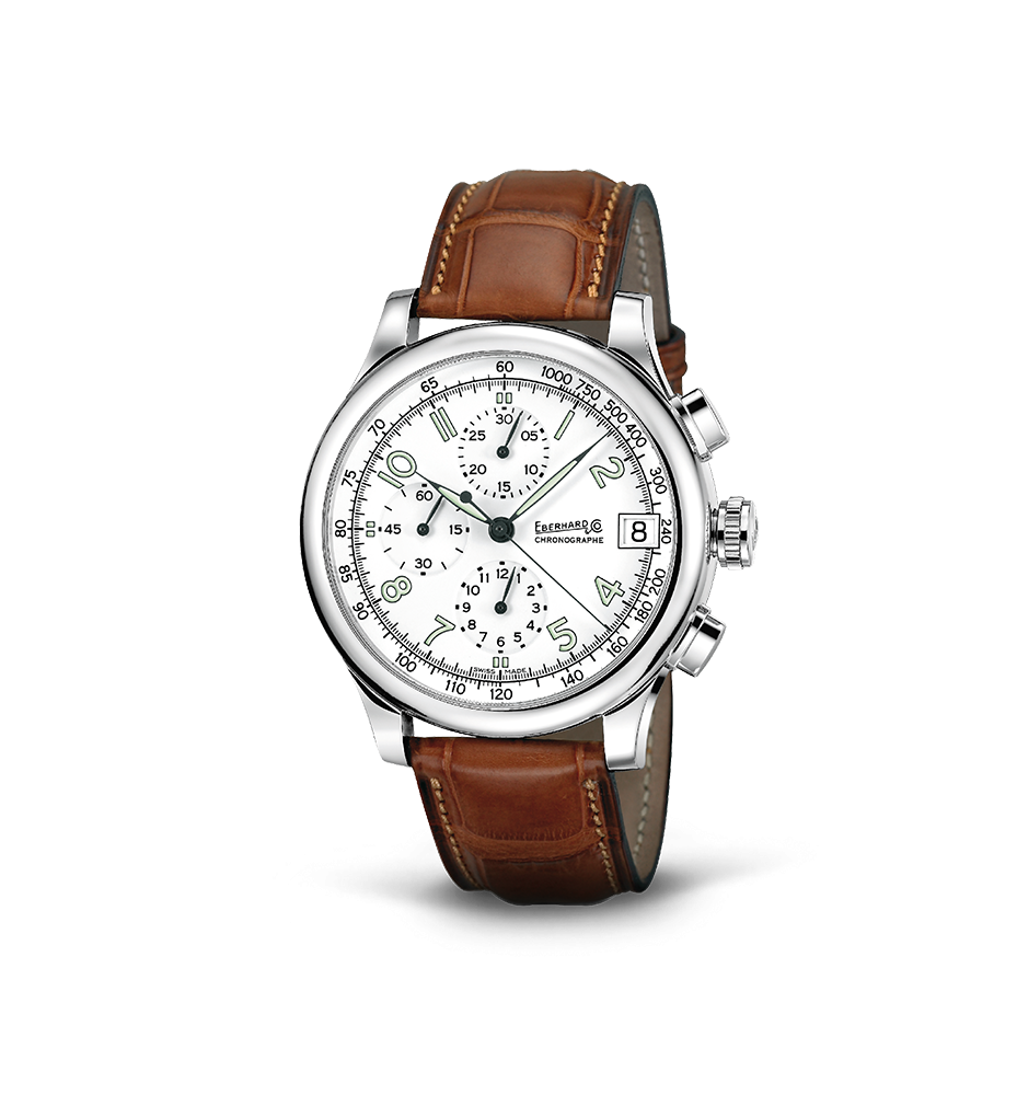 Eberhard Traversetelo Chrono cinturino in pelle XL