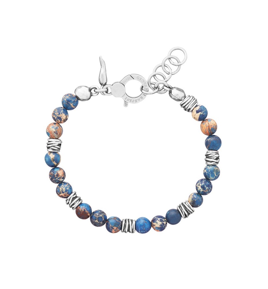 Giovanni Raspini – Bracciale Tango Agata Azzurra in Argento 925