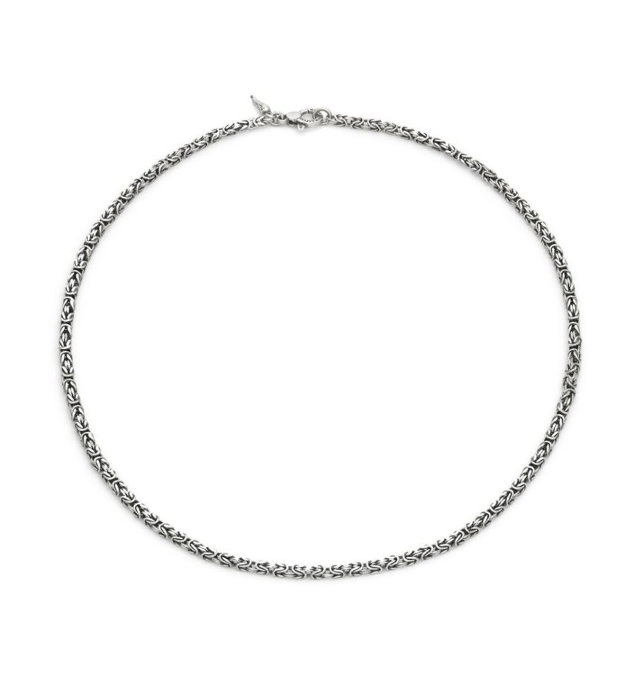 Giovanni Raspini - Collana Catene Bizantina Quadra Mini in Argento 925