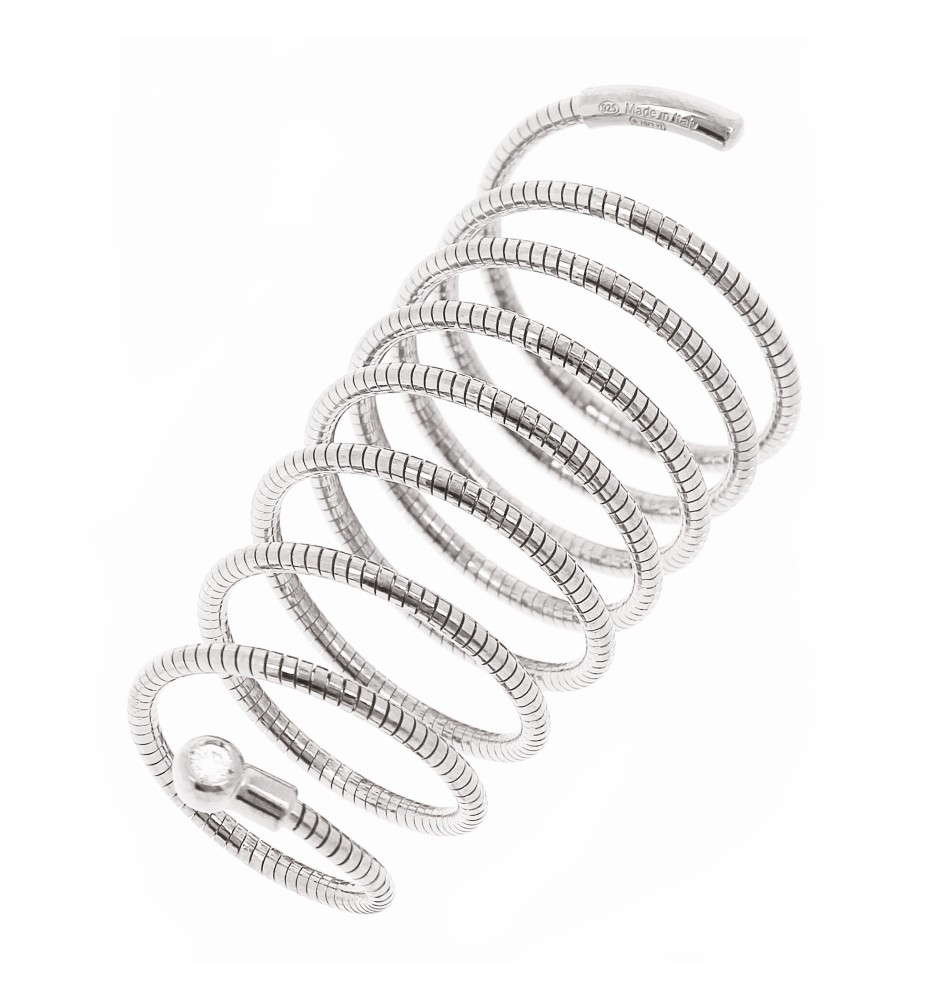 Anello Pesavento DNA Spring Argento Rodio WDNAA190