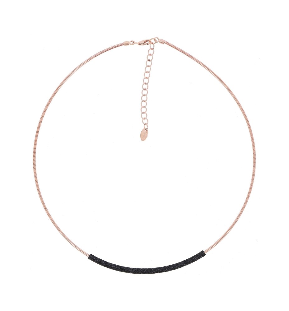 Collana Pesavento DNA Spring Argento Oro Rosa Polvere Nera WDNAG179