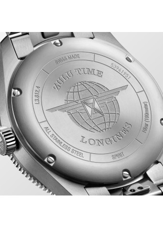 Longines Spirit Zuli Time 42 mm nero L38124536