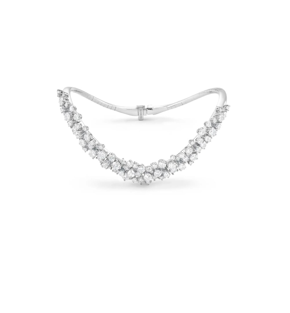 Bracciale Mimosa in oro bianco e diamanti