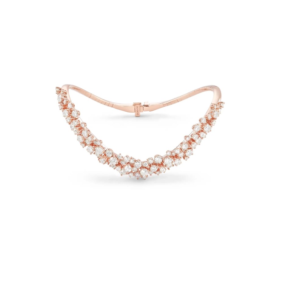 Bracciale Mimosa in oro rosa e diamanti