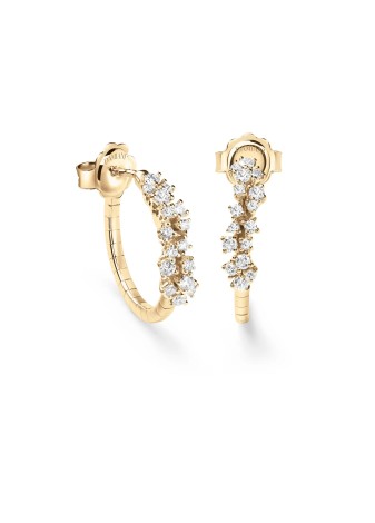 Orecchini Mimosa in oro giallo con diamanti 20110834