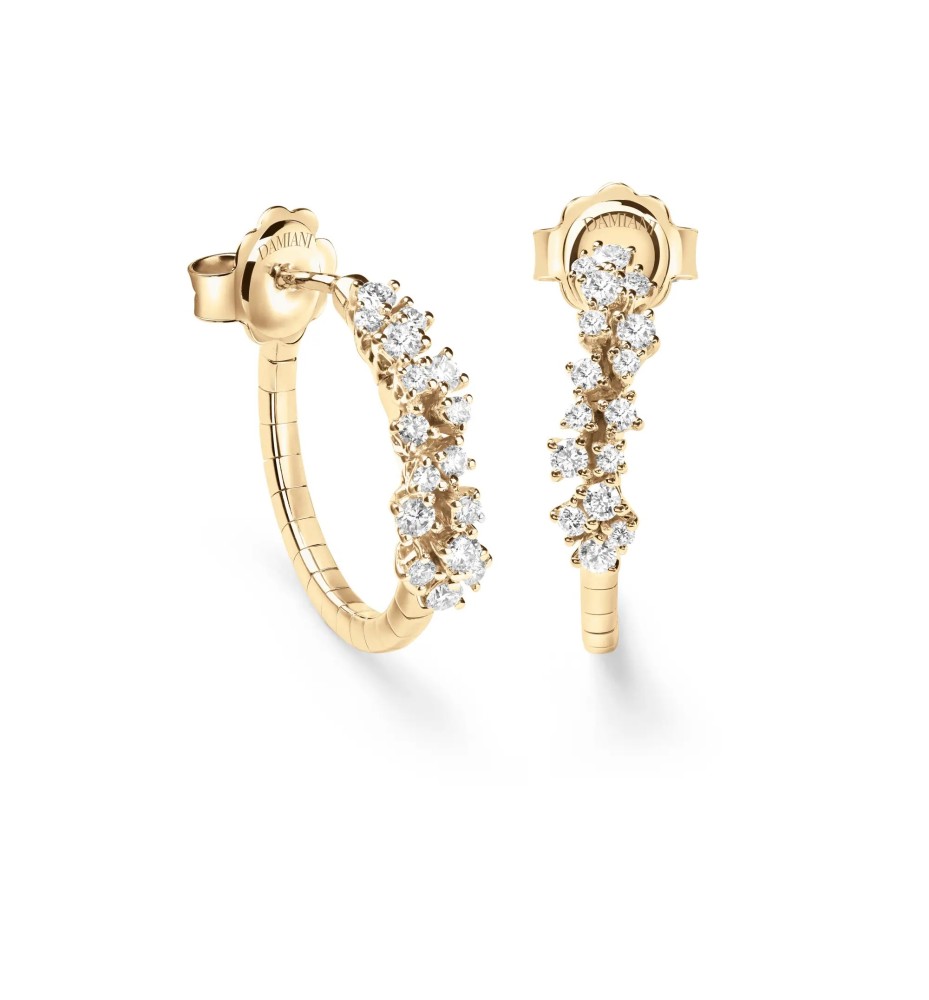 Orecchini Mimosa in oro giallo con diamanti 20110834