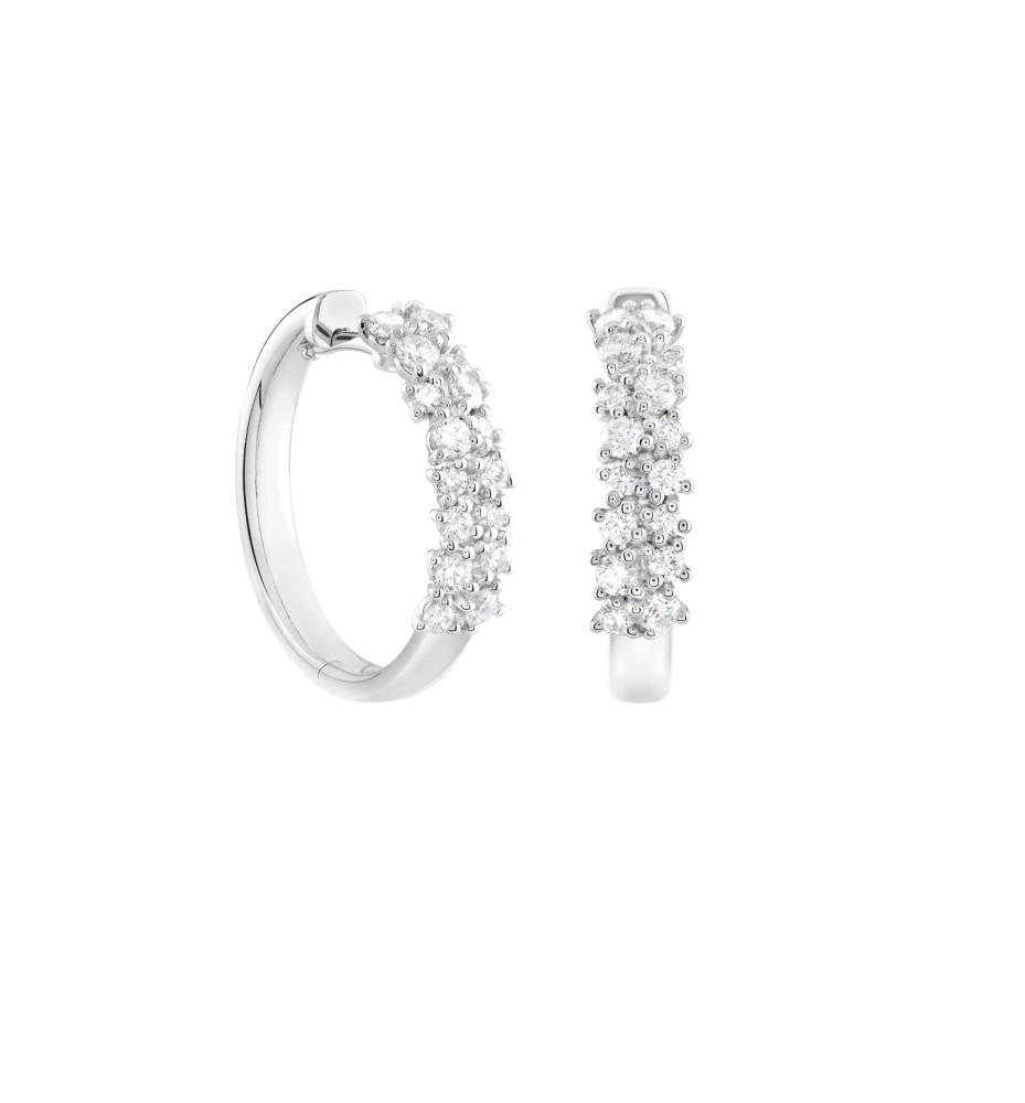 Orecchini Mimosa in oro bianco con diamanti 20109556