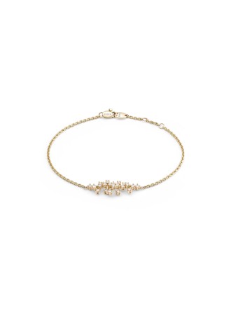 Bracciale Mimosa in giallo bianco con diamanti 20104951