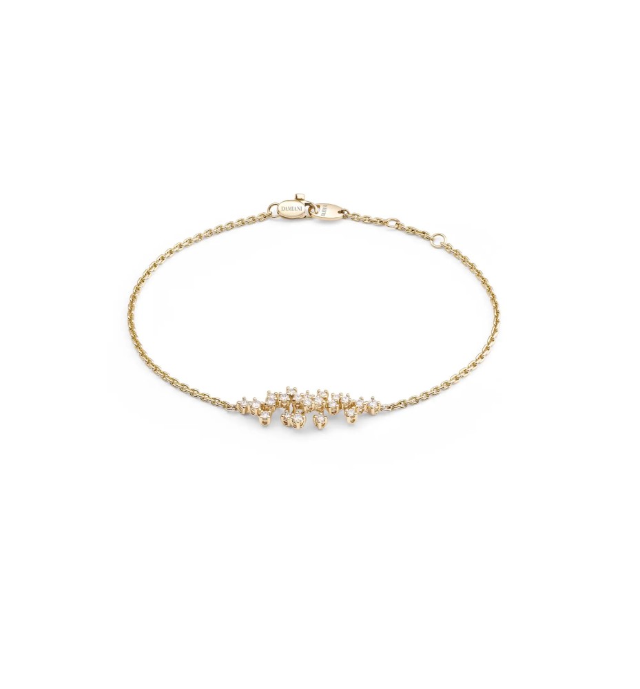 Bracciale Mimosa in giallo bianco con diamanti 20104951