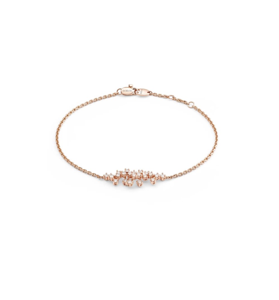 Bracciale Mimosa in giallo rosa con diamanti 20104952