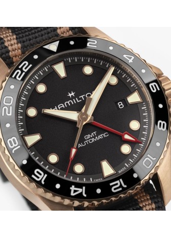 Hamilton Khaki Navy Scuba GMT Automatic 43mm bronzo H82565930