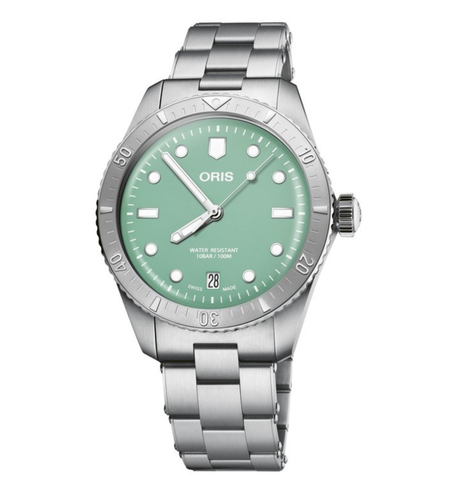 Oris Divers Sixty Five Cotton Candy 38 mm verde 01 733 7771 4057-07 8