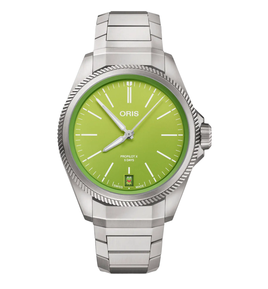 Oris ProPilot X Kermit Edition 39 Titanio 01 400 7778 7157-Set