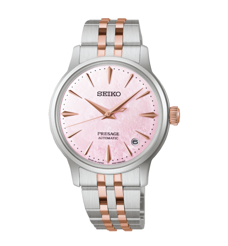 Orologio Seiko PRESAGE Cocktail Automatico 3 sfere data 34 SRPM06J1