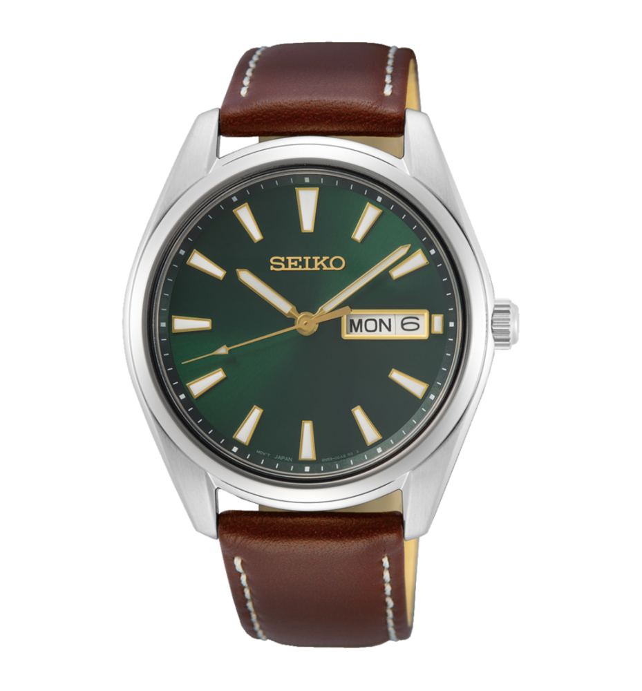 Orologio Seiko CLASSIC Quarzo 3 sfere data 40 SUR449P1