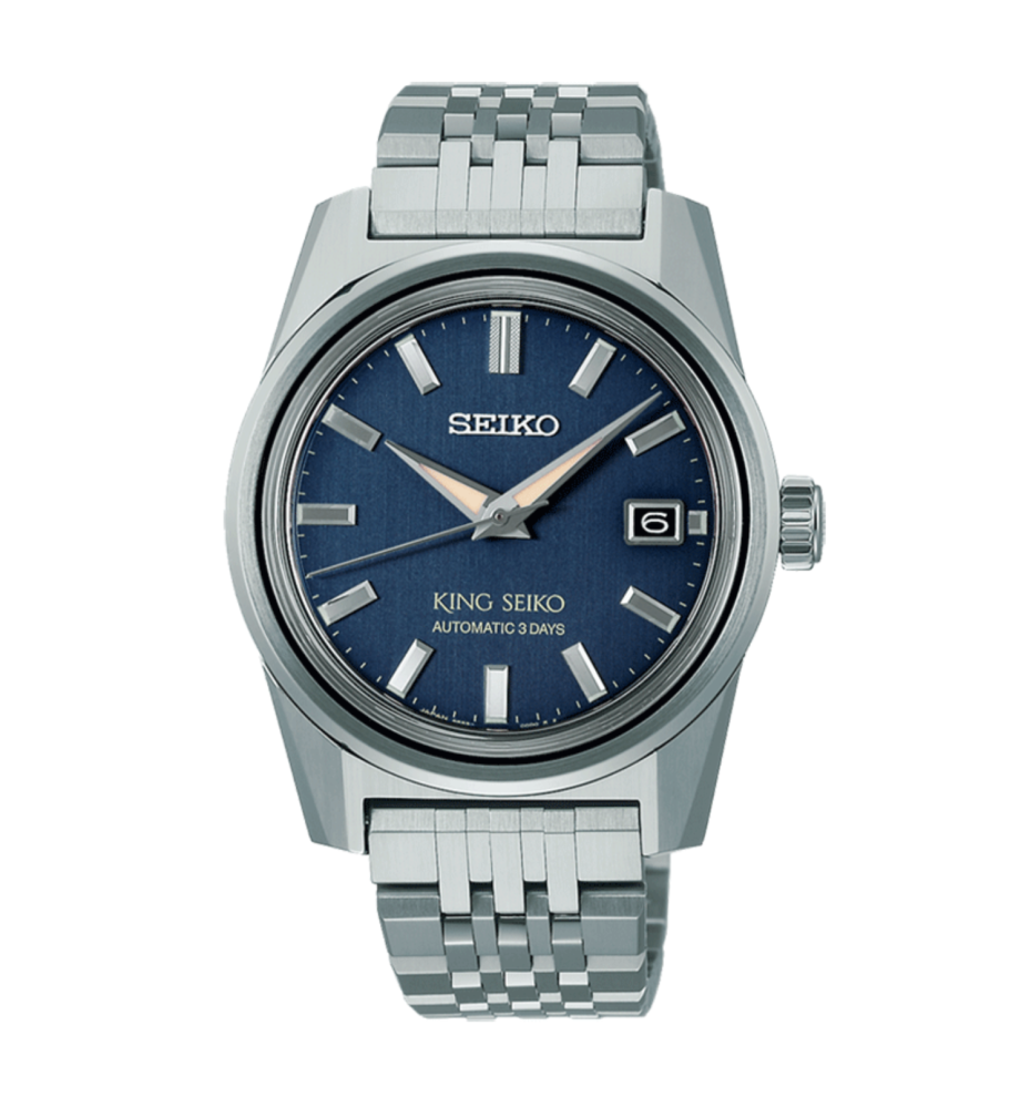 King Seiko quadrante blu 38 mm automatico SPB389J1