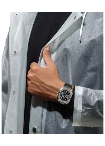 BR-05 Chrono Black Steel BR05C-BLC-ST/SRB