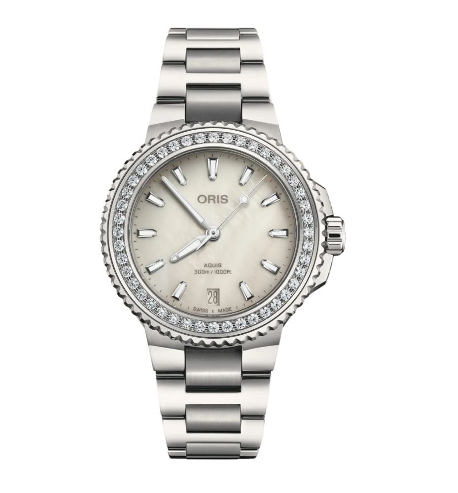 Oris Aquis Date Diamonds 36.50 01 733 7792 4956-07 8 19 05P