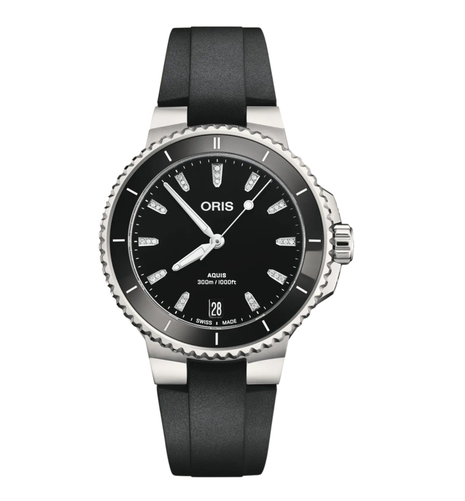 Oris Aquis Date Diamonds 36.50 01 733 7792 4194-07 4 19 64FC