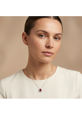 Collana Collezione Rapsody con Rubino e Diamanti CLSCCAD.3097