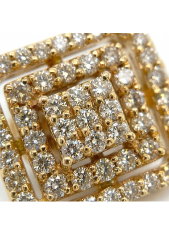 Orecchini a Lobo in Oro Rosa con Diamanti ORLABFD.1017R