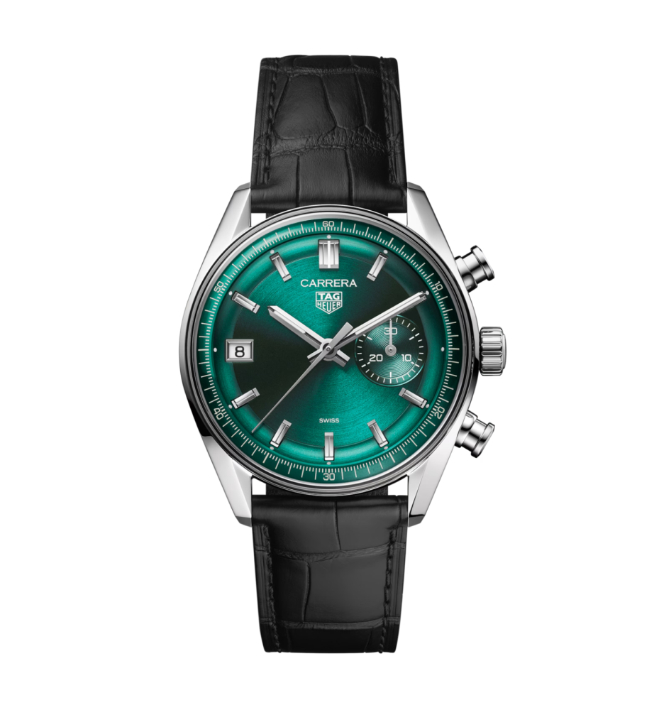 Tag Heuer Carrera Chronograph 39 mm quadrante verde CBS2211.FC6545