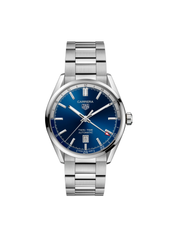 Tag Heuer Carrera Twin Time 41 mm blu WBN201ABA0640